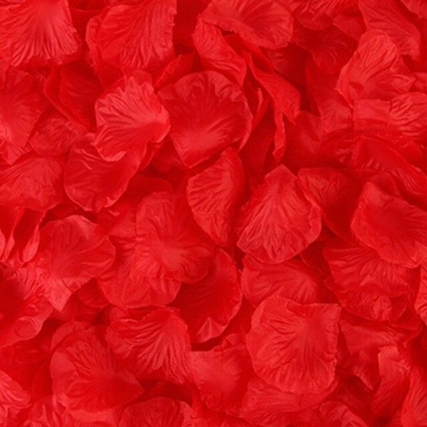 Płatki Róż Czerwone 100 Szt Walentynki Ślub [31Z1]