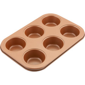 Lamart, Forma Do 6 Muffin,  Copper, 26,5X18 cm