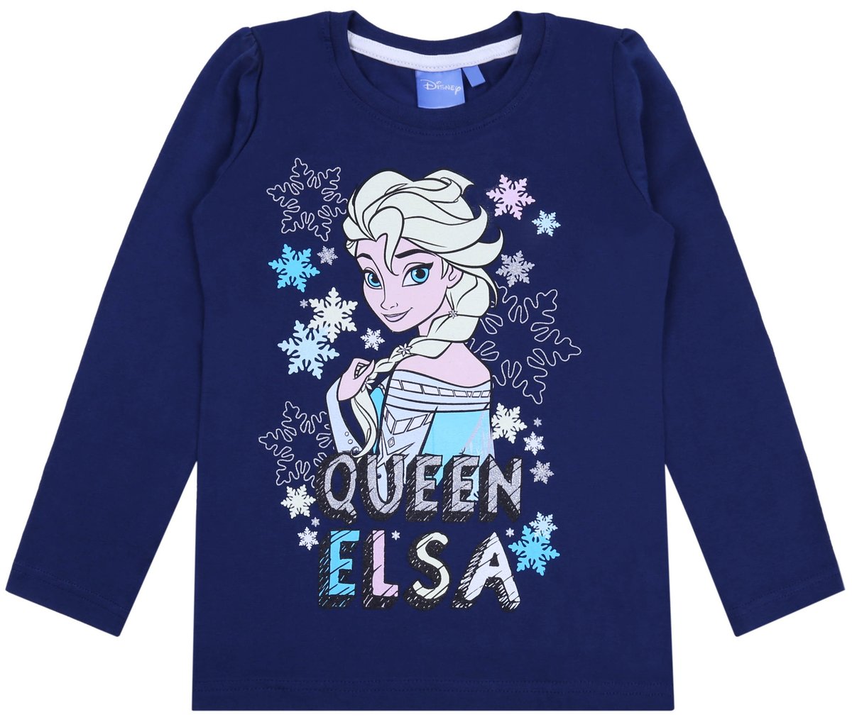 Granatowa, dziewczęca bluzka Elsa Kraina Lodu