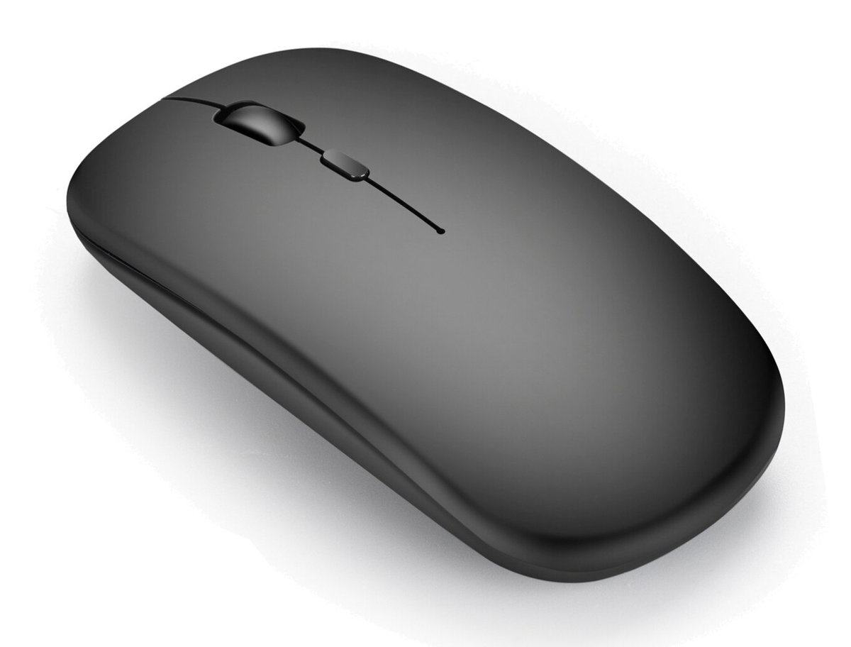Myszka bezprzewodowa Bluetooth cicha mysz optyczna | czarny