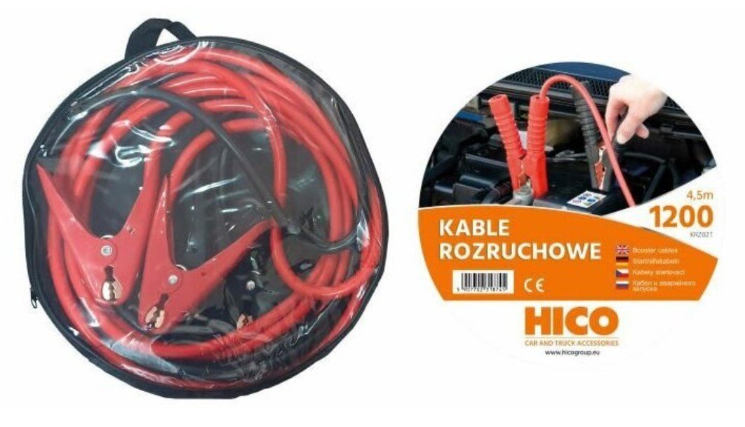 Przewody rozruchowe BORH-HICO KRZ021, 1200A, 4.5 m