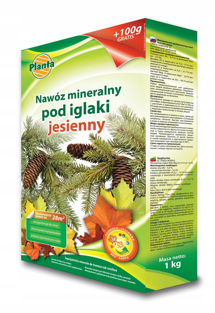 Nawóz Jesienny Mineralny Do Iglaków 1,1Kg