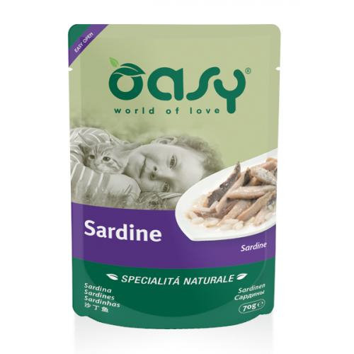 OASY Natural Sardynki - mokra karma dla kota - saszetka 70g