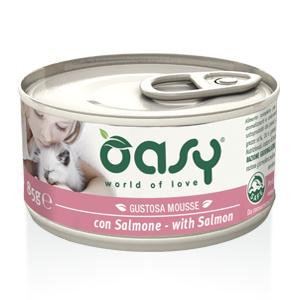 OASY Mousse Z Łososiem - mokra karma dla kota - puszka 85g