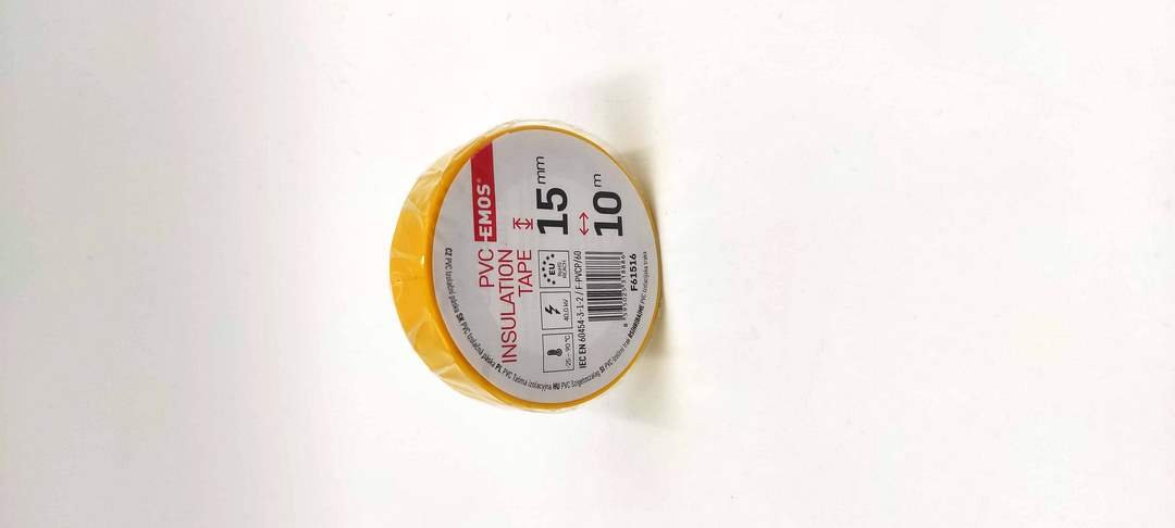 Emos Taśma izolacyjna PVC 15mm/10m żółta F61516