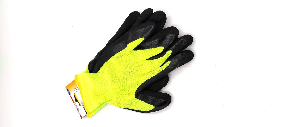 Rękawice fluor zielone(12)rozmiar 9