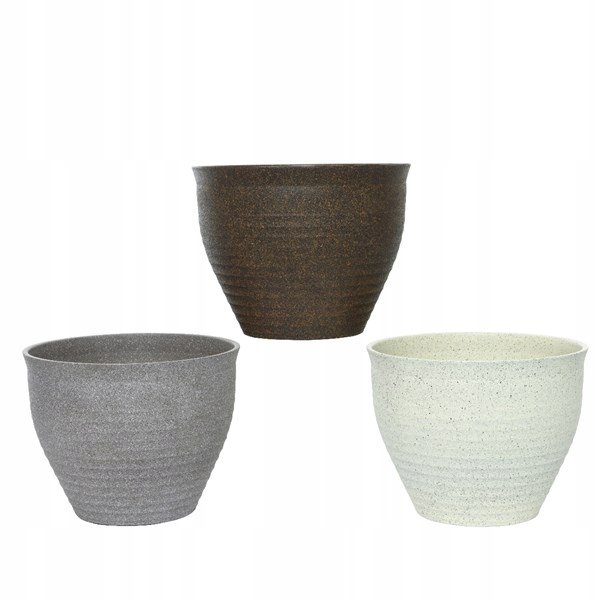 Doniczka-osłonka plastikowa okrągła mix 24 cm