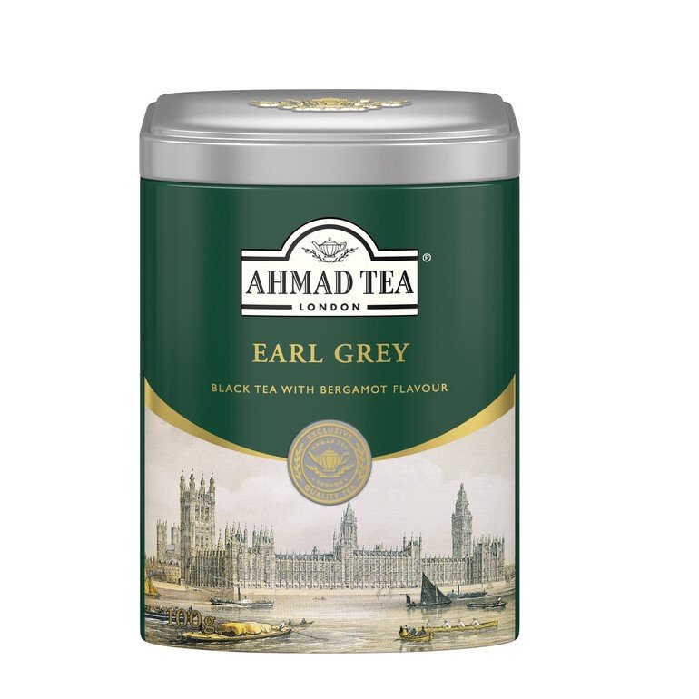 Ahmad Tea Earl Grey Herbata Czarna Liściasta Puszka 100G