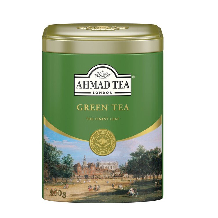 Ahmad Tea Green Tea Herbata Zielona Liściasta Puszka 100G