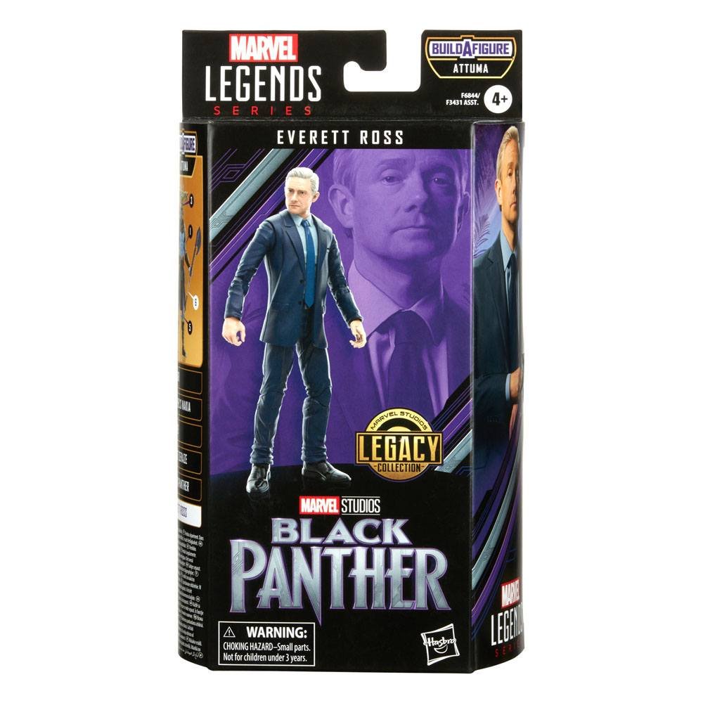 Hasbro, Marvel, figurka kolekcjonerska Black Panther 2 Legends, Everett Ross, 15 cm,