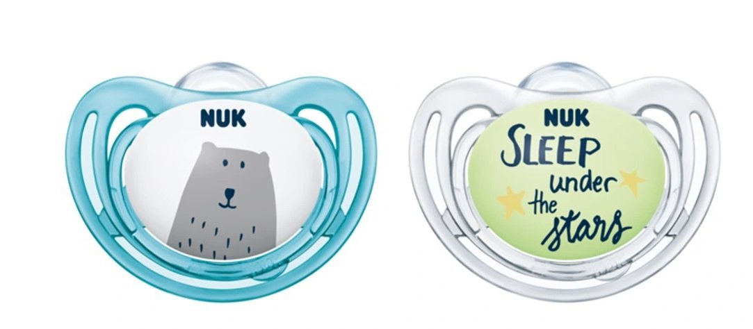 Nuk Nuk smoczek uspokajający silikonowy 0-6m-cy Hello Adventure 2szt