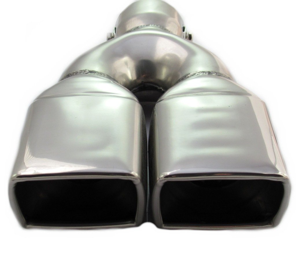 KOŃCÓWKA TŁUMIKA wydechu rury nierdzewna podwójna