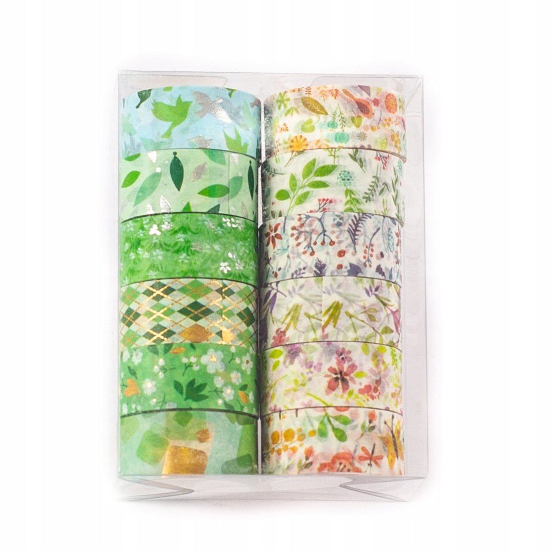 TAŚMA KLEJĄCA washi tape ZESTAW 12szt RÓŻNE WZORY