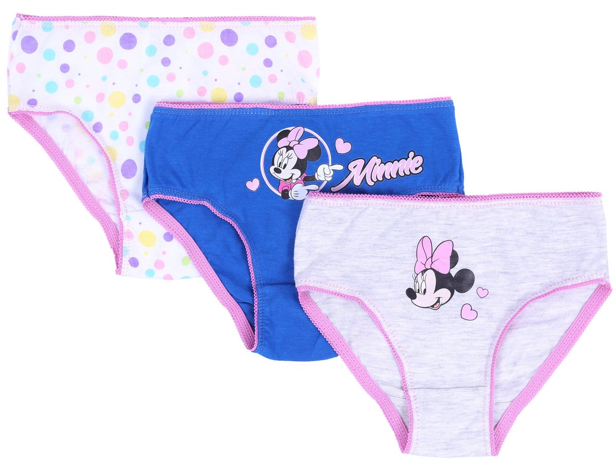 3 x Szaro-niebieskie majtki Myszka Minnie DISNEY