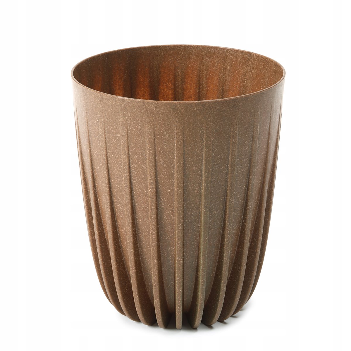 Фото - Квітковий горщик MIRA Doniczka  ECO wood 19 cm naturalne drewno 