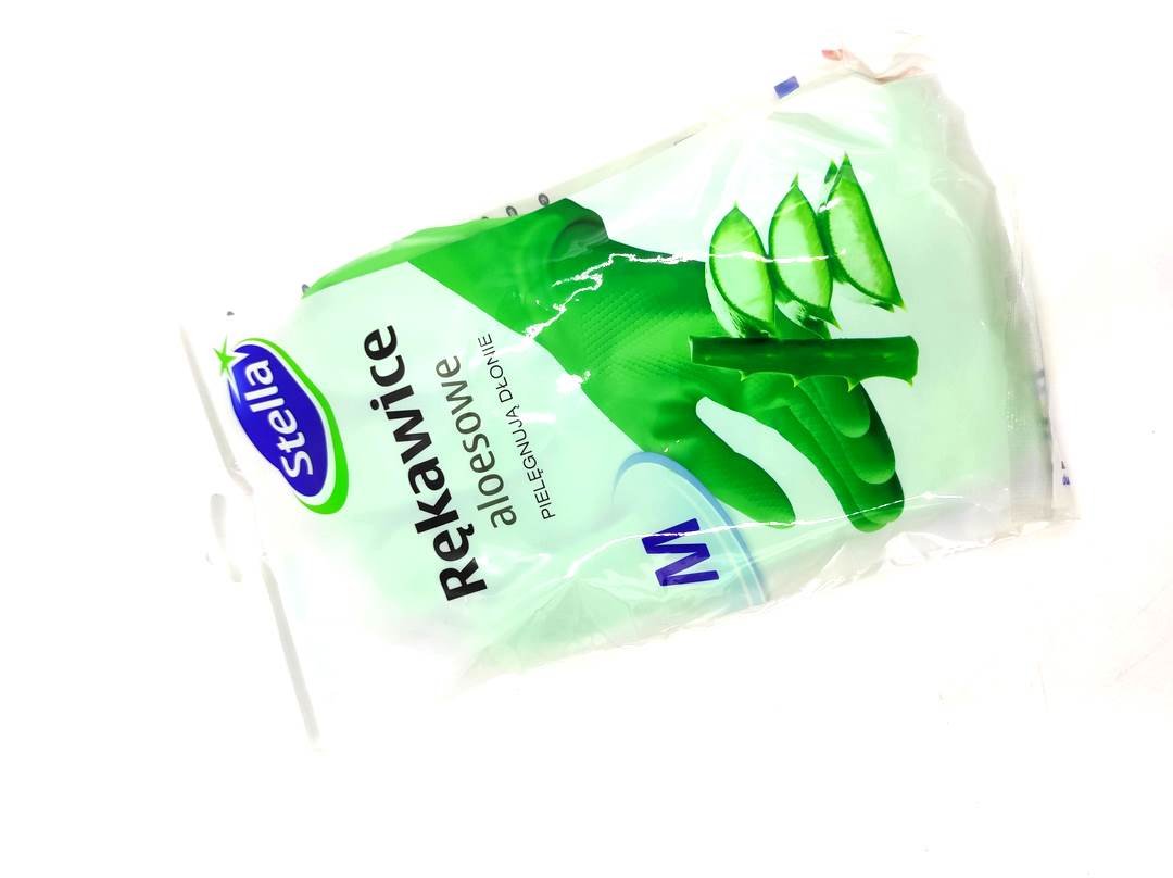 STELLA Rękawice aloesowe rozmiar M zielone
