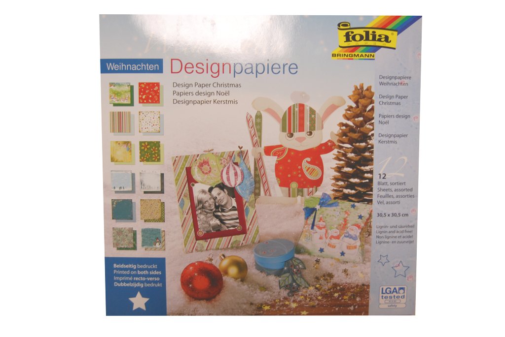 Blok do scrapbookingu 30.5x30.5 cm 12 wzorów 190g Zima