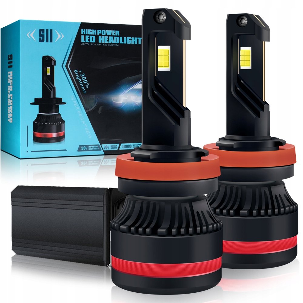 Żarówki Led H7 S11 140w 25000lm Ultra Mocne Canbus