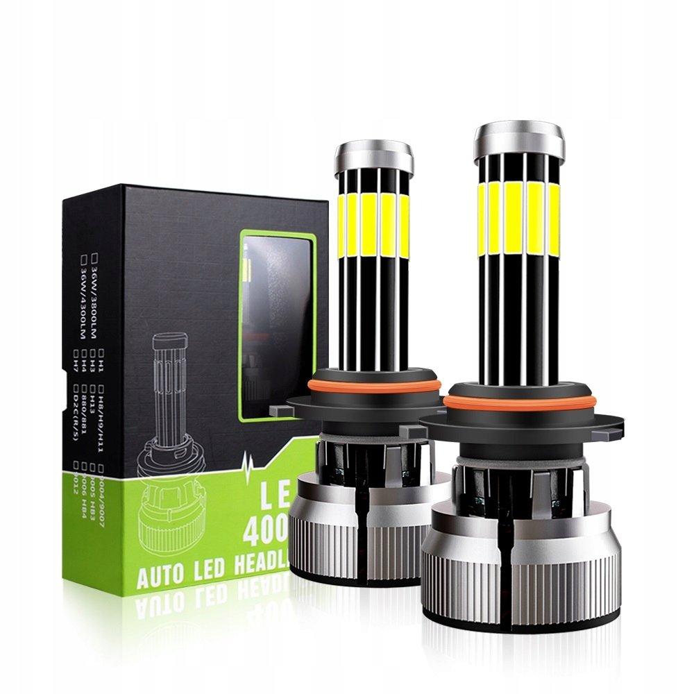 Żarówki Led H7 X10 120w 360° 20000lm Mocne Canbus
