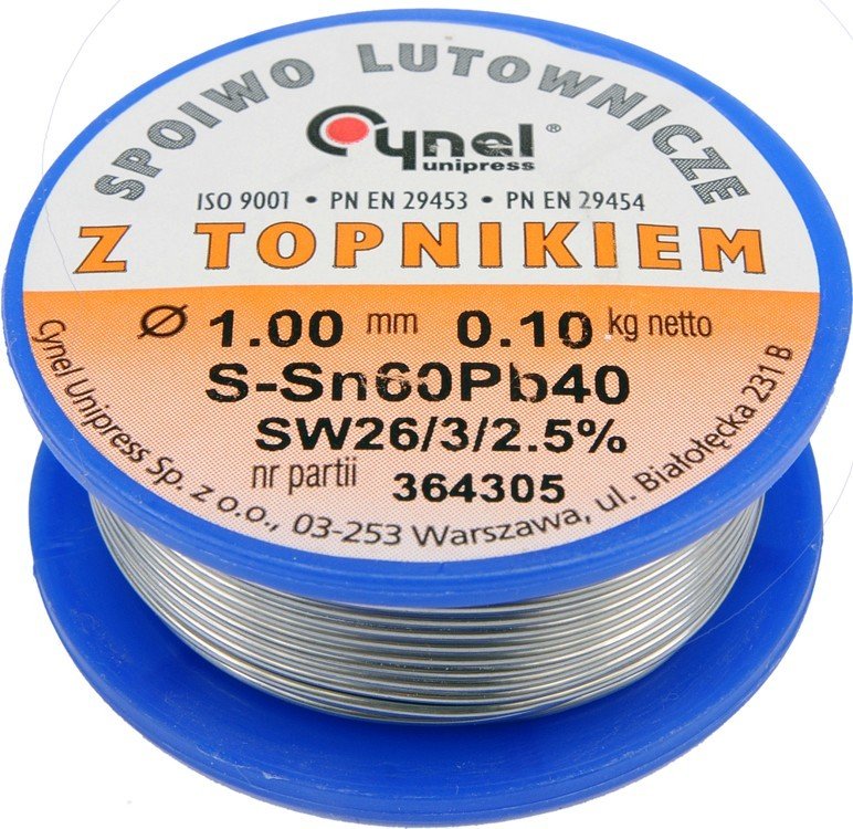 YATO Cynel 76810 spoiwo lutownicze sn60pb40 1.0/100 76810