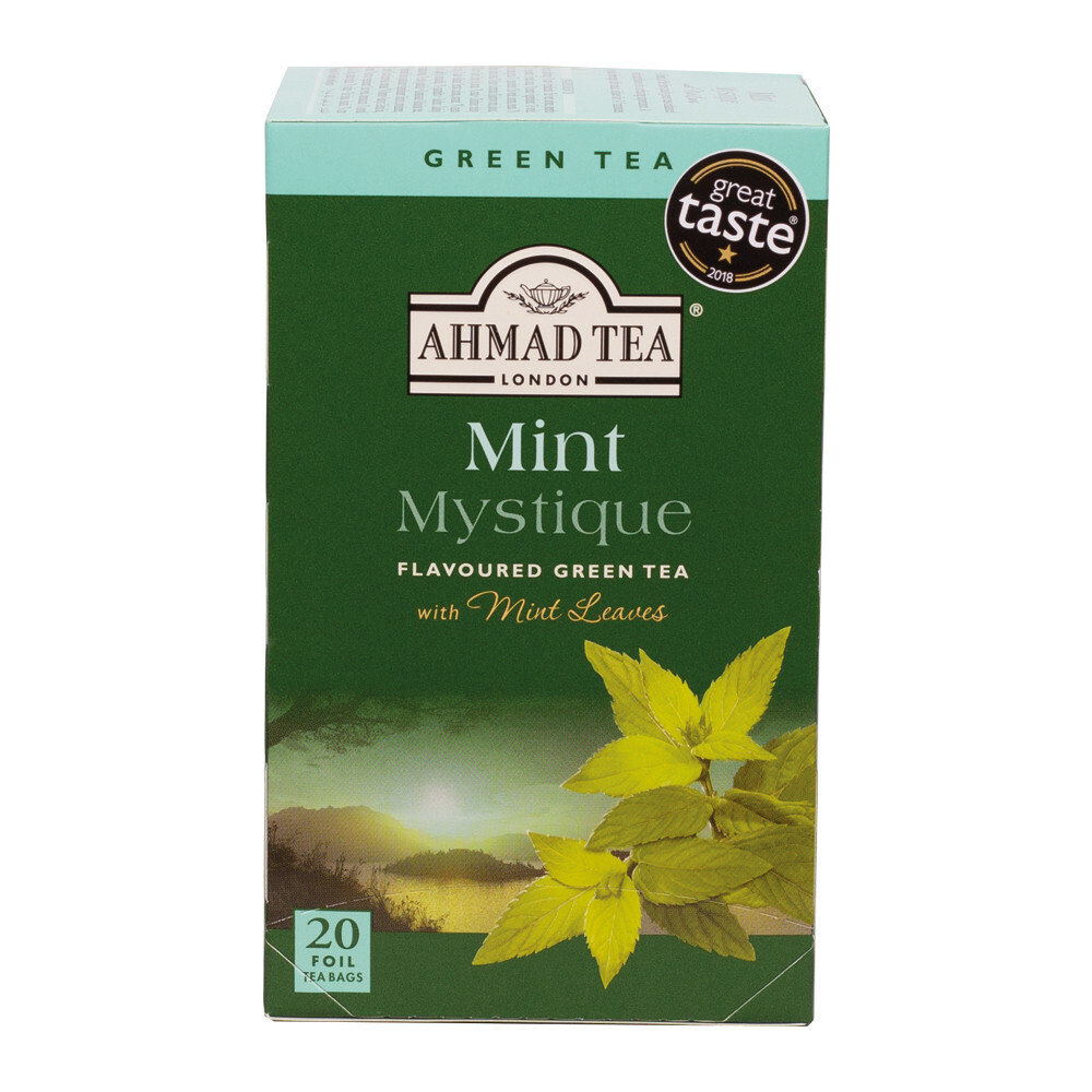 Ahmad Tea Green Tea Mint Mystique Herbata Zielona Miętowa 20 Torebek Aluminiowych