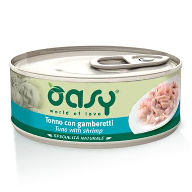 Oasy Natural 150 g karma mokra dla kota tuńczyk z krewetkami 150 g