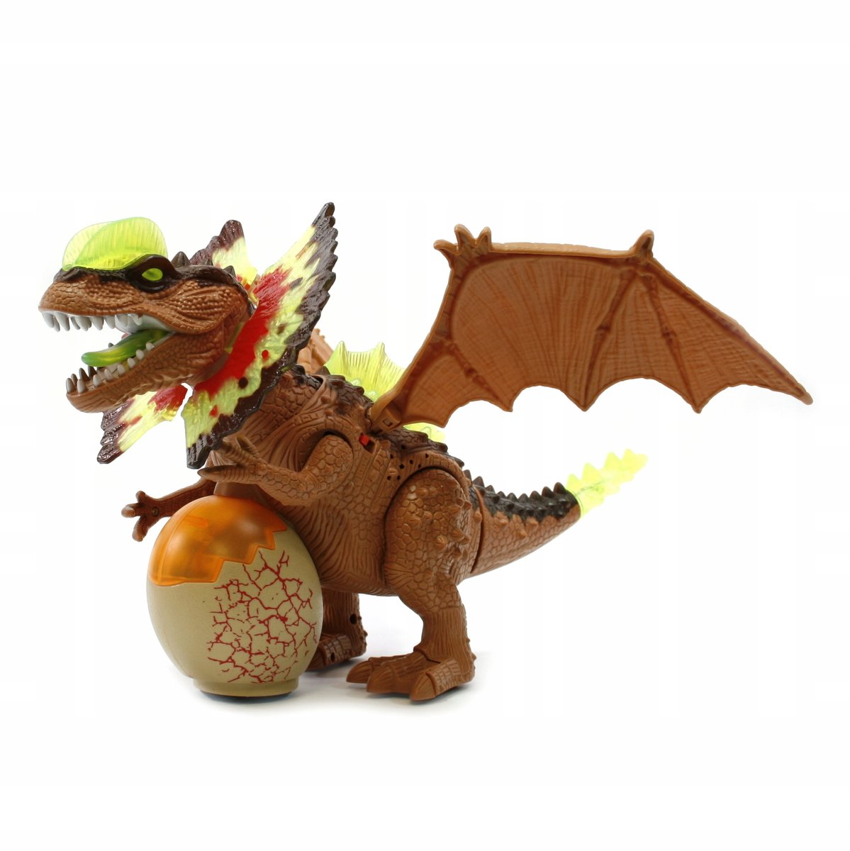 DINOZAUR NA BATERIE chodzi ryczy świeci