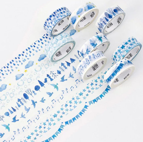TAŚMA KLEJĄCA OZDOBNA ZŁOTA washi tape wzory 5m