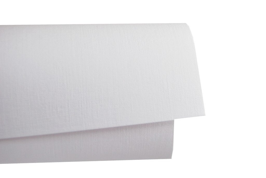 Papier ozdobny A4 20 ark 250g Płótno - 3 Biały