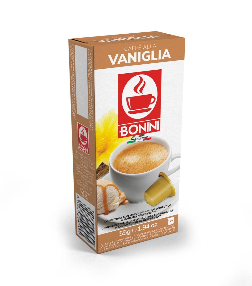 Caffe Bonini Kapsułki do Nespresso WANILIA/VANIGLIA 10 kapsułek