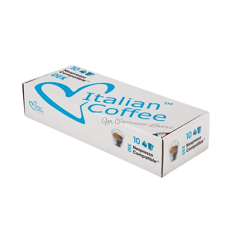 Italian Coffee Dek kapsułki do Nespresso - 10 kapsułek
