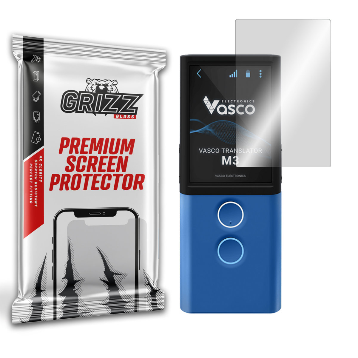 GrizzGlass HybridGlass szkło hybrydowe do Vasco Translator M3