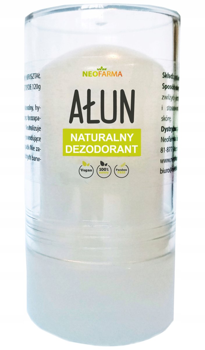 Ałun Kryształ Naturalny Antyperspirant 120g