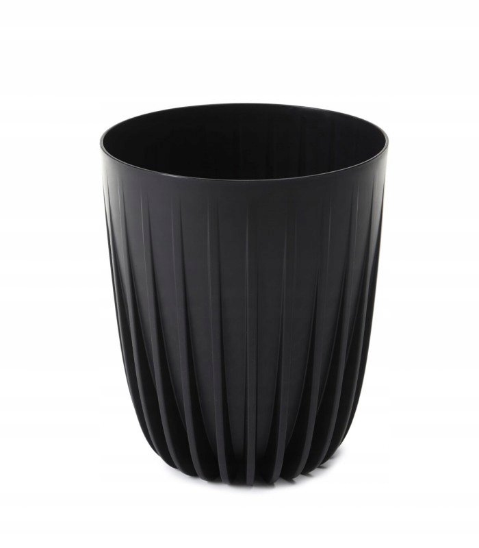 Doniczka plastikowa Mira śr.14.5 cm czarna Lamela