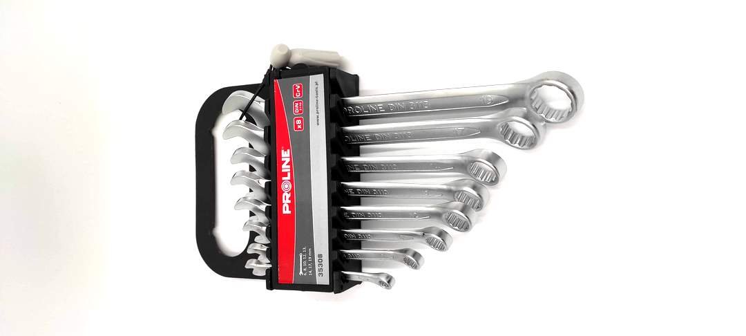 Proline KLUCZE OCZKOWO-płaski ILOŚĆ 8 6-19 CrV DIN3113 35308