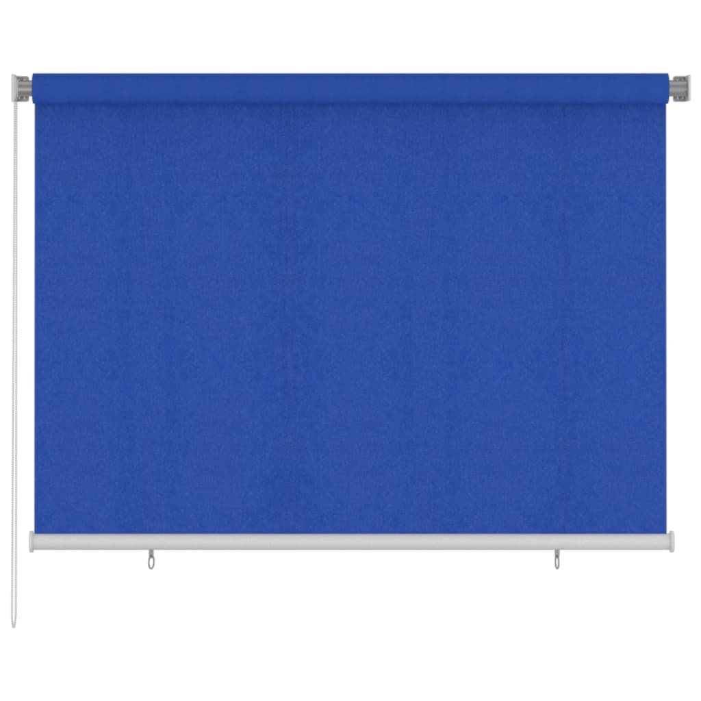 vidaXL Roleta zewnętrzna, 200x140 cm, niebieska, HDPE