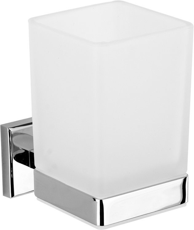 Fala Uchwyt na kubek Quad Chrom, 10,5 x 10 x 6,5 cm