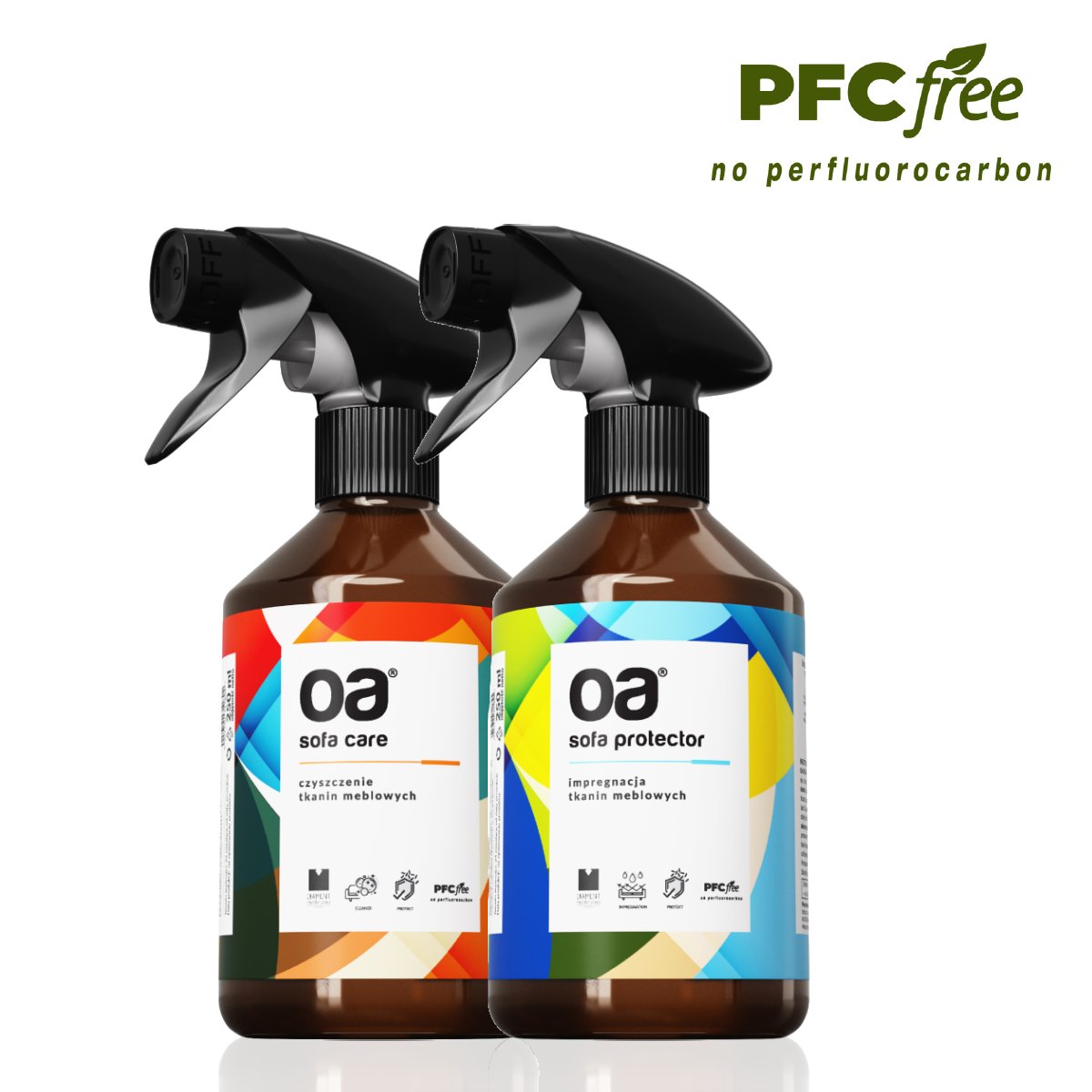 ZESTAW OA Czyszczenie Tkanin Sofy Materaca 250ml+ Impregnat 250ml