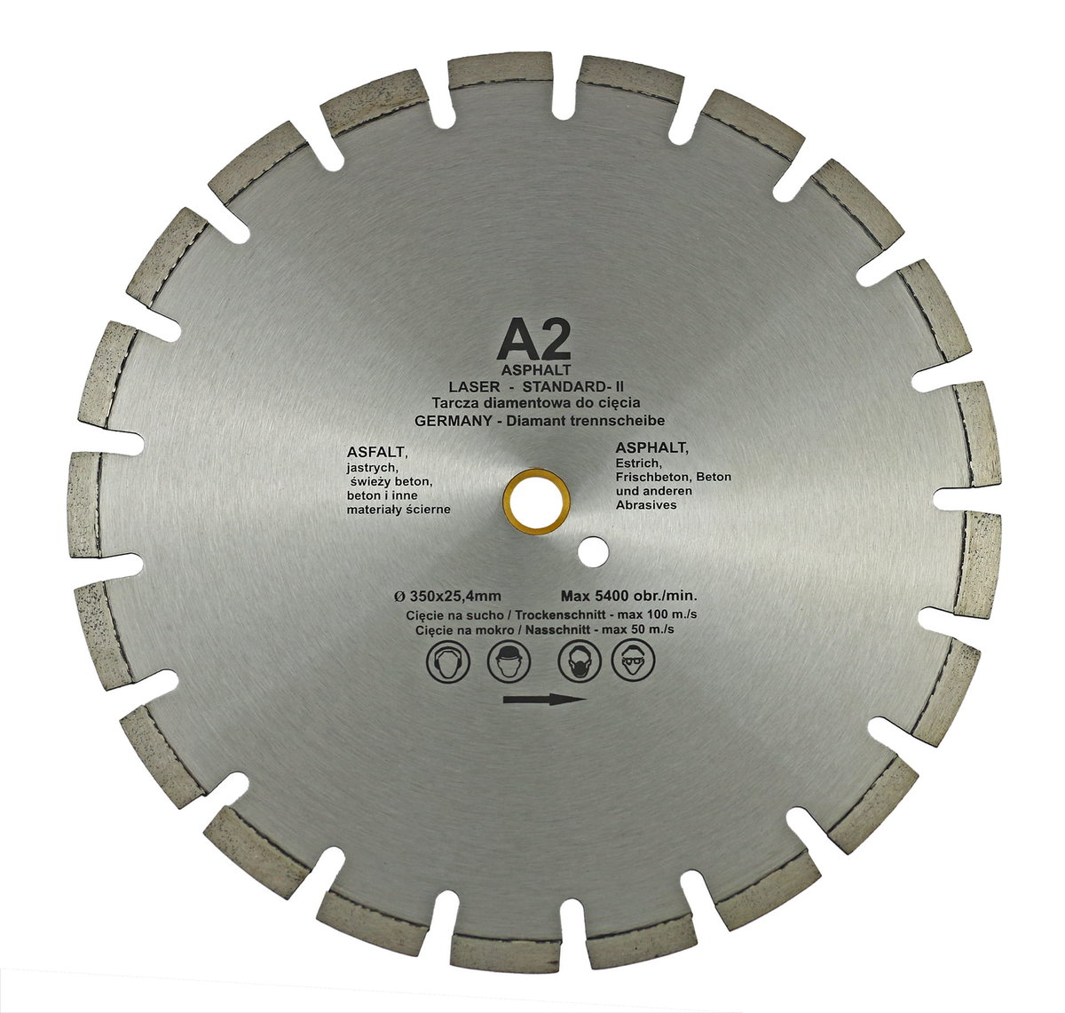 Tarcza Diamentowa 350X25,4/20 Tediam A2 Do Betonu, Asfaltu, Bruku