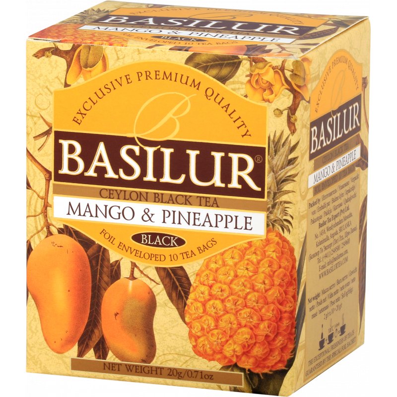 BASILUR BASILUR Herbata Magic Fruits Mango i ananas w saszetkach 10x2g WIKR-993283