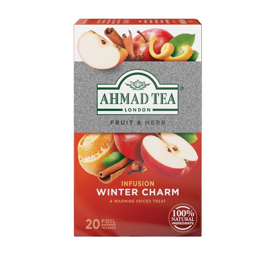 Ahmad Tea Napar Herbaciany Winter Charm Piernikowy Zapach Świąt 20 torebek aluminiowych