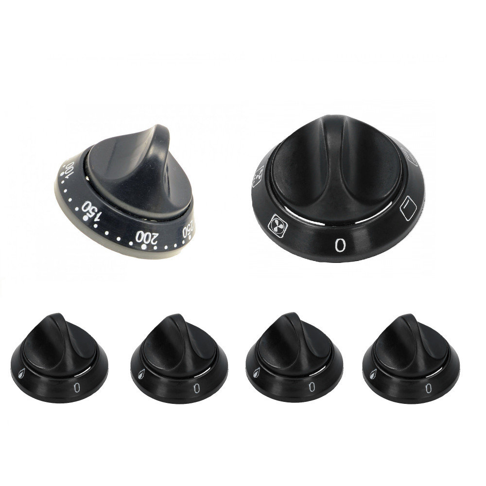 OEM Mastercook Pokrętła Do Kuchenki, Regulacja Funkcji 6Szt