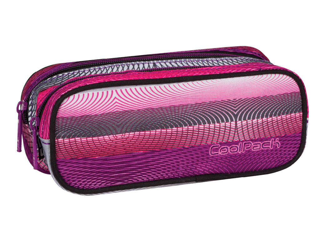 CoolPack Piórnik-saszetka podwójna-Clever 395 prostokątna 63609CP Purple Twist PATIO