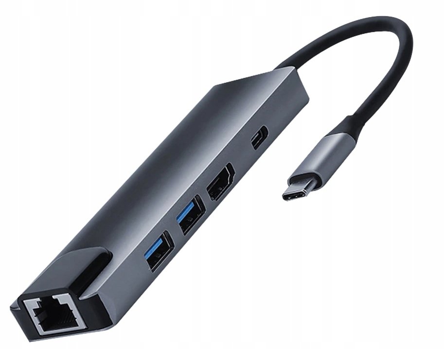 Adapter 5W1 Usb-C Thunderbolt 3 Hdmi 4K Macbook M1