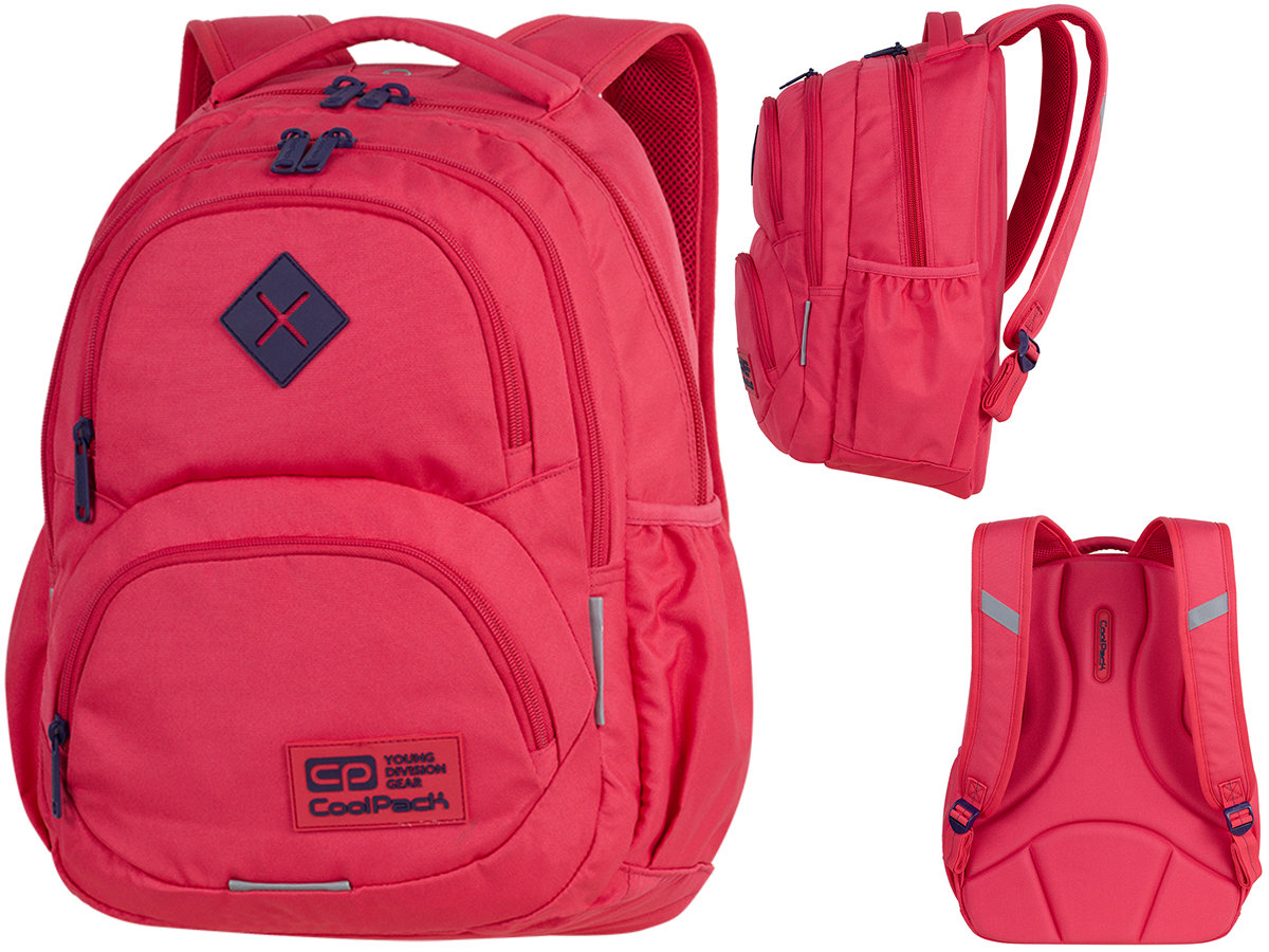 COOLPACK Plecak sportowy COOLPACK DART Czerwony - multikolor || czerwony 5907690889470