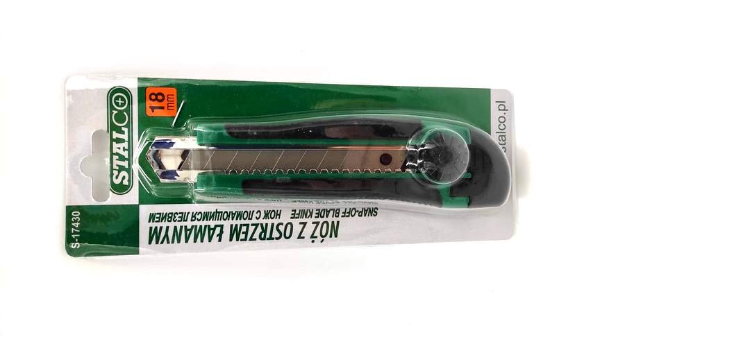 Stalco nóż Gumowanyz łamanym ostrzem S-17430