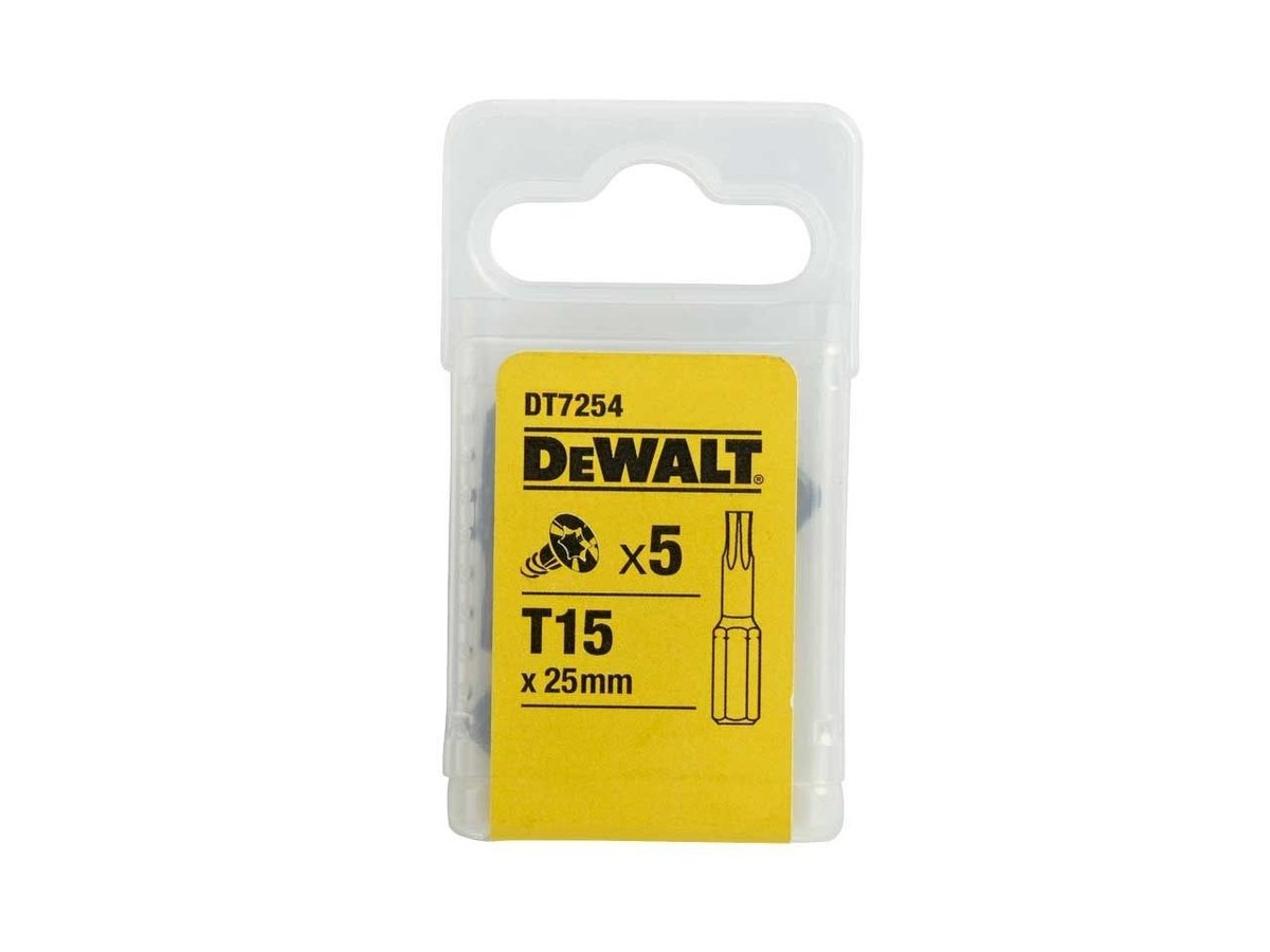 DeWalt Końcówki wkrętarskie do wkrętów torx 25 mm DT7254