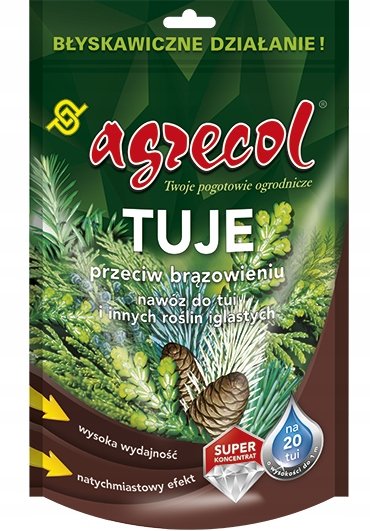 Agrecol nawóz do iglastych Tuje zapobiegający brązowieniu 0,25kg