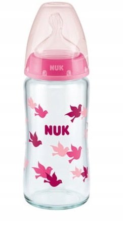 Nuk Butelka szklana z czujnikiem temperatury First Choice+ M 0-6m 240ml