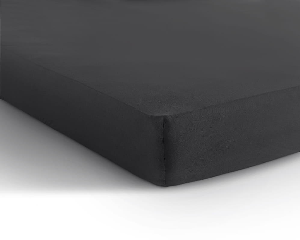 140x200 prześcieradło na gumce Jersey antracyt